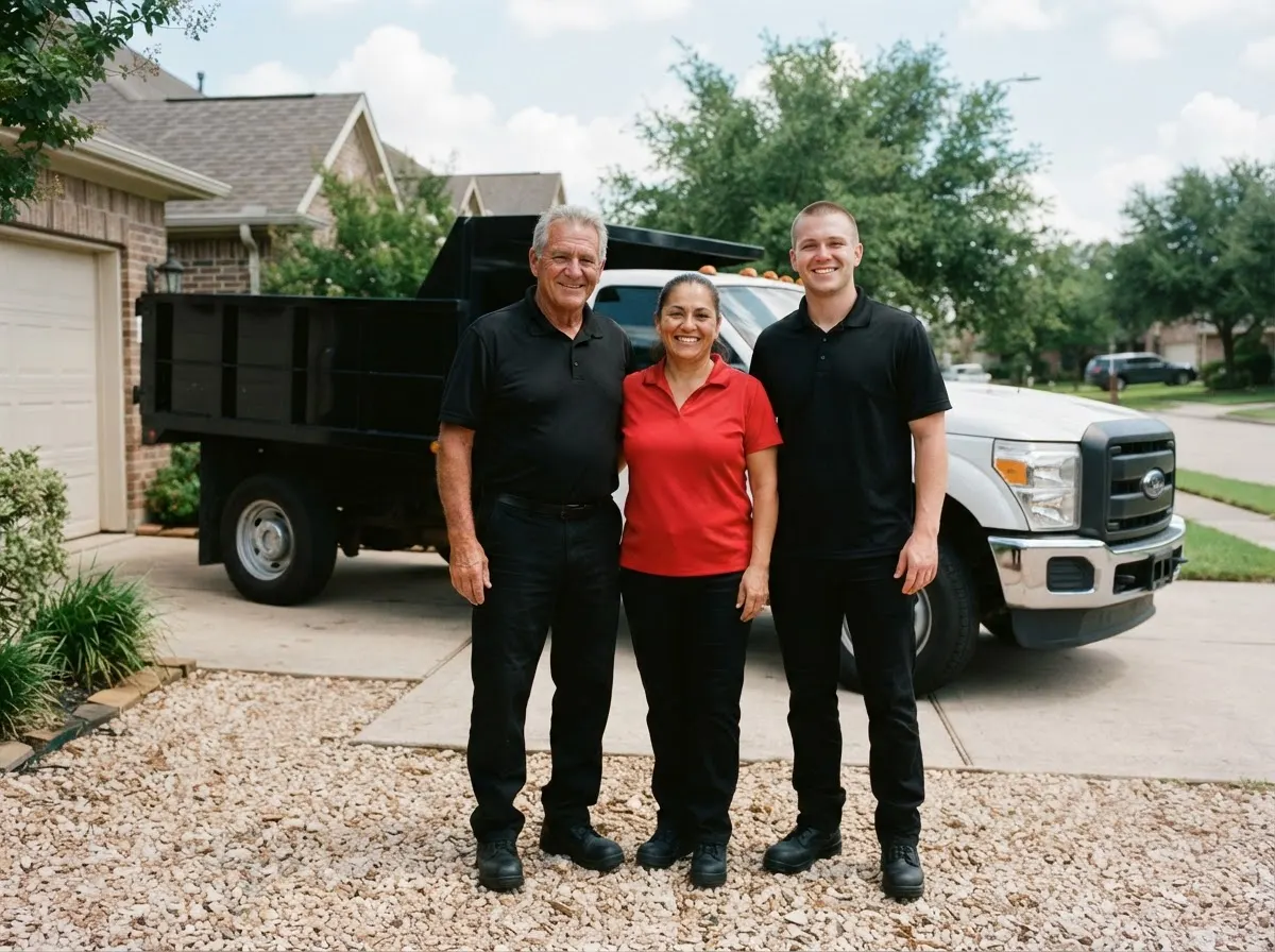 MetroForge Waste Services dumpster team in Katy, TX